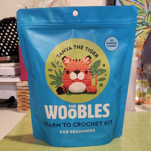 Tanya The Tiger Wooble, Learn to Crochet Kit for Beginners, Unopened - Picture 1 of 2